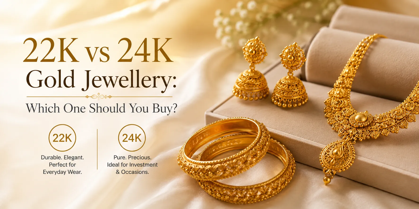 22K vs 24K Gold Jewellery: Which One Should You Buy?
