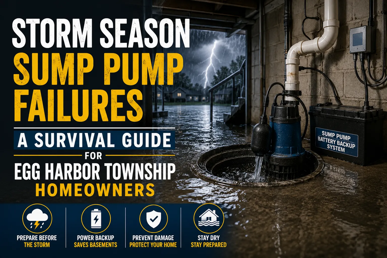 Storm Season Sump Pump Failures: A Survival Guide for Egg Harbor Township Homeowners