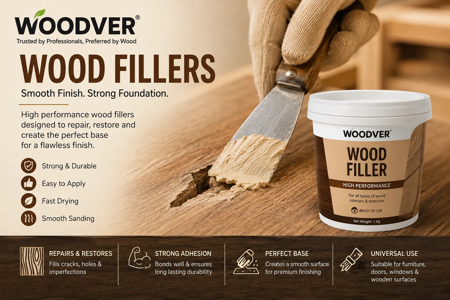 Wood Fillers – High-Performance Solutions for Smooth & Professional Wood Finishing