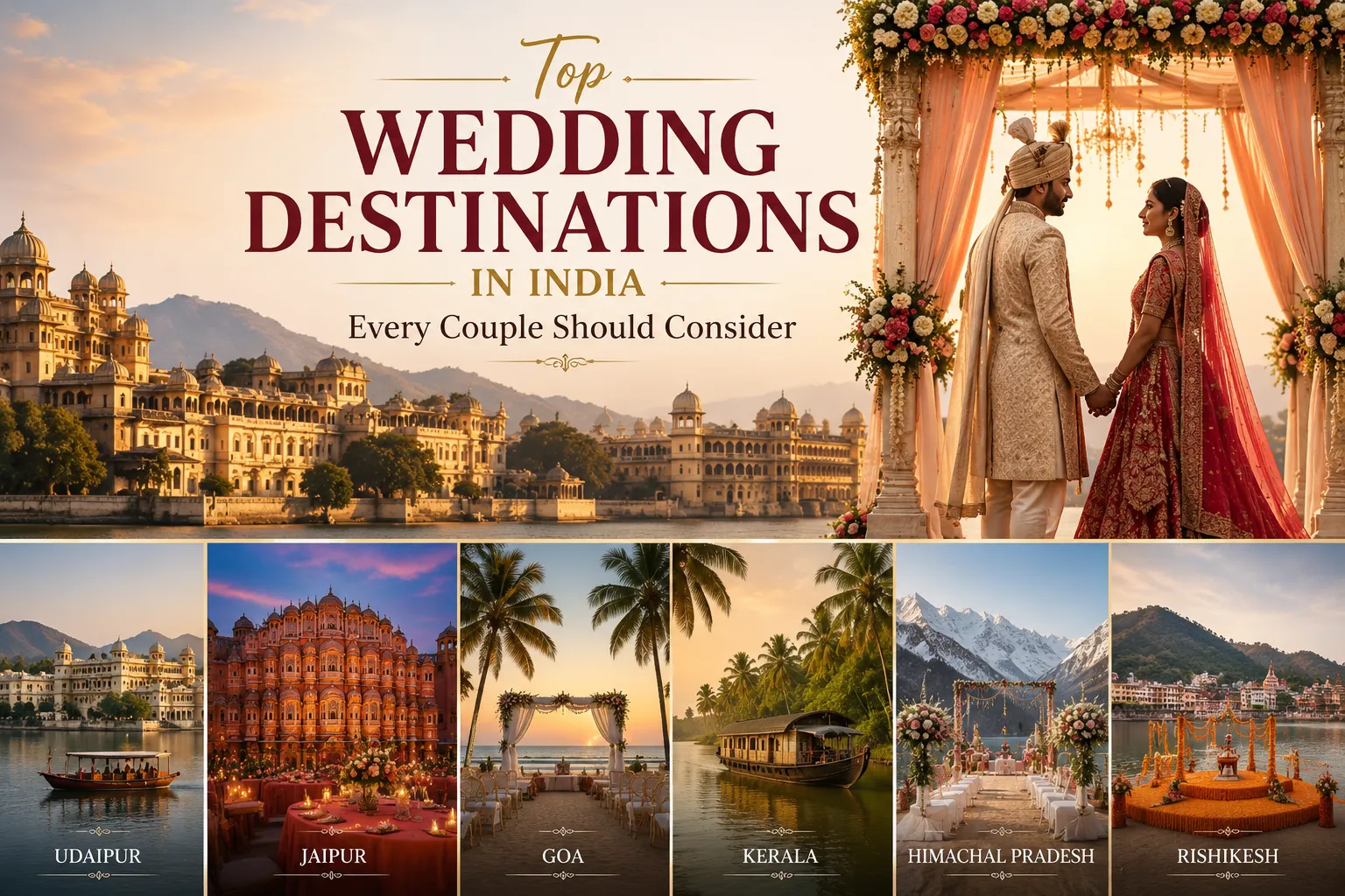 Top Wedding Destinations in India Every Couple Should Consider