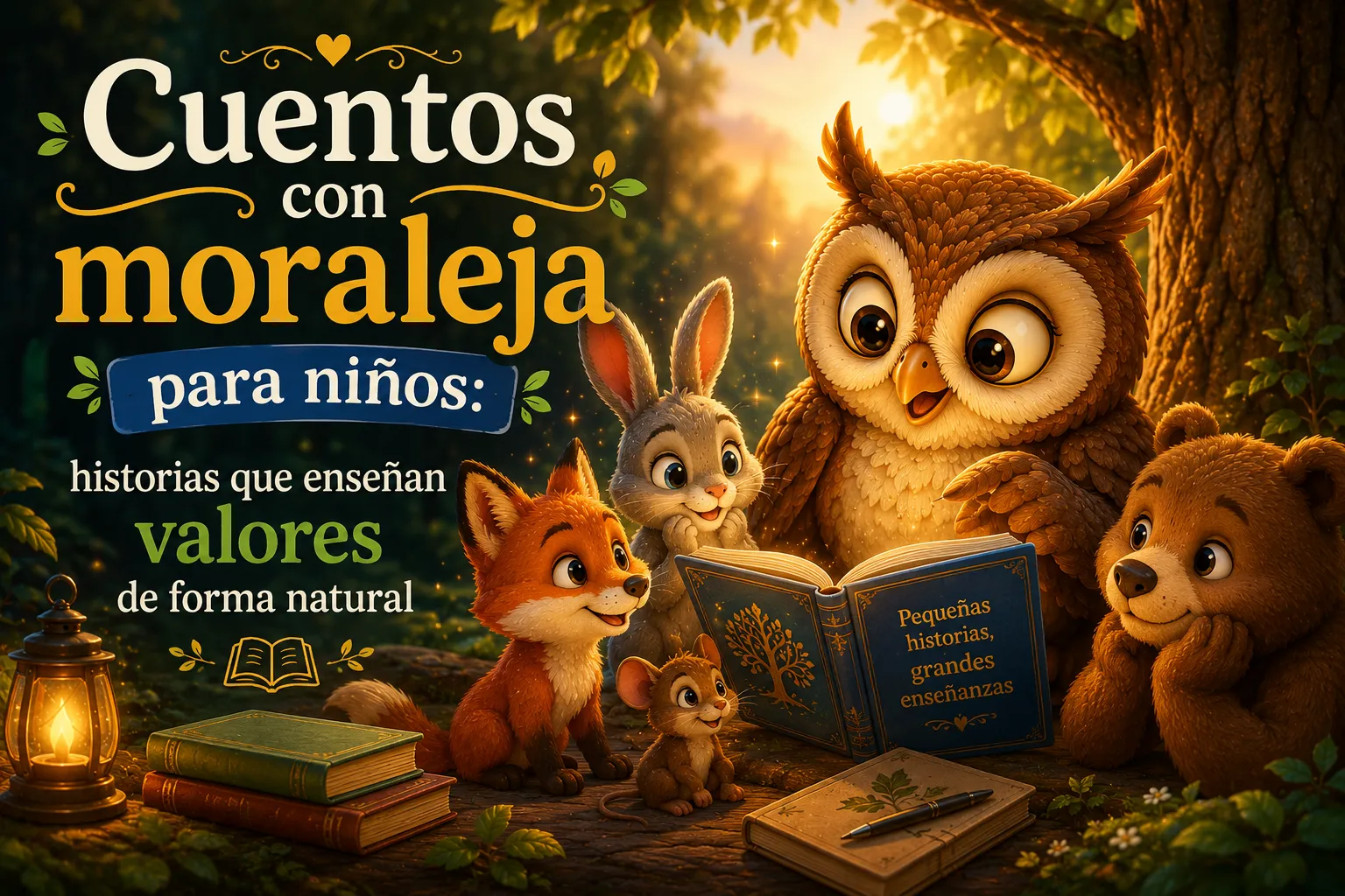 Cuentos con moraleja para niños: historias que enseñan valores de forma natural