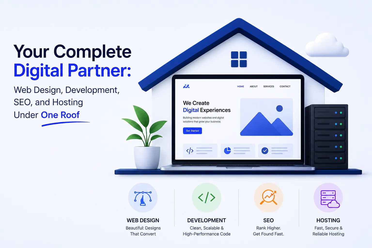Your Complete Digital Partner: Web Design, Development, SEO, and Hosting Under One Roof
