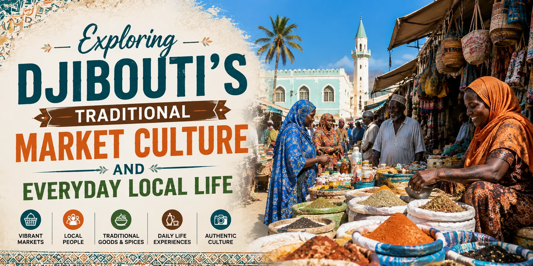 Exploring Djibouti's Traditional Market Culture and Everyday Local Life