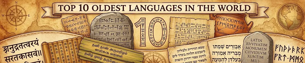 Can You Guess the Top 10 Oldest Languages in the World?