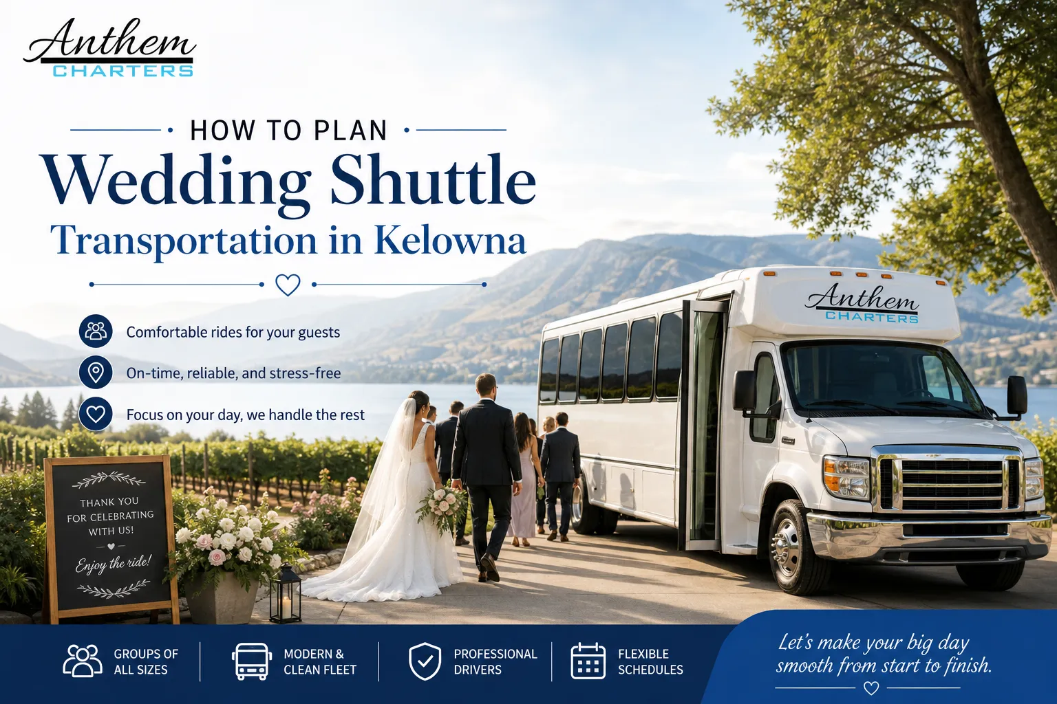 How to Plan Wedding Shuttle Transportation in Kelowna