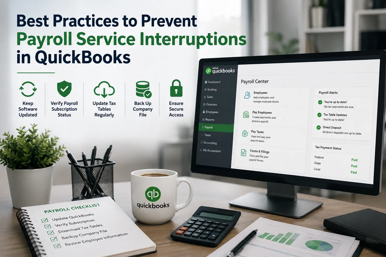 Best Practices to Prevent Payroll Service Interruptions in QuickBooks