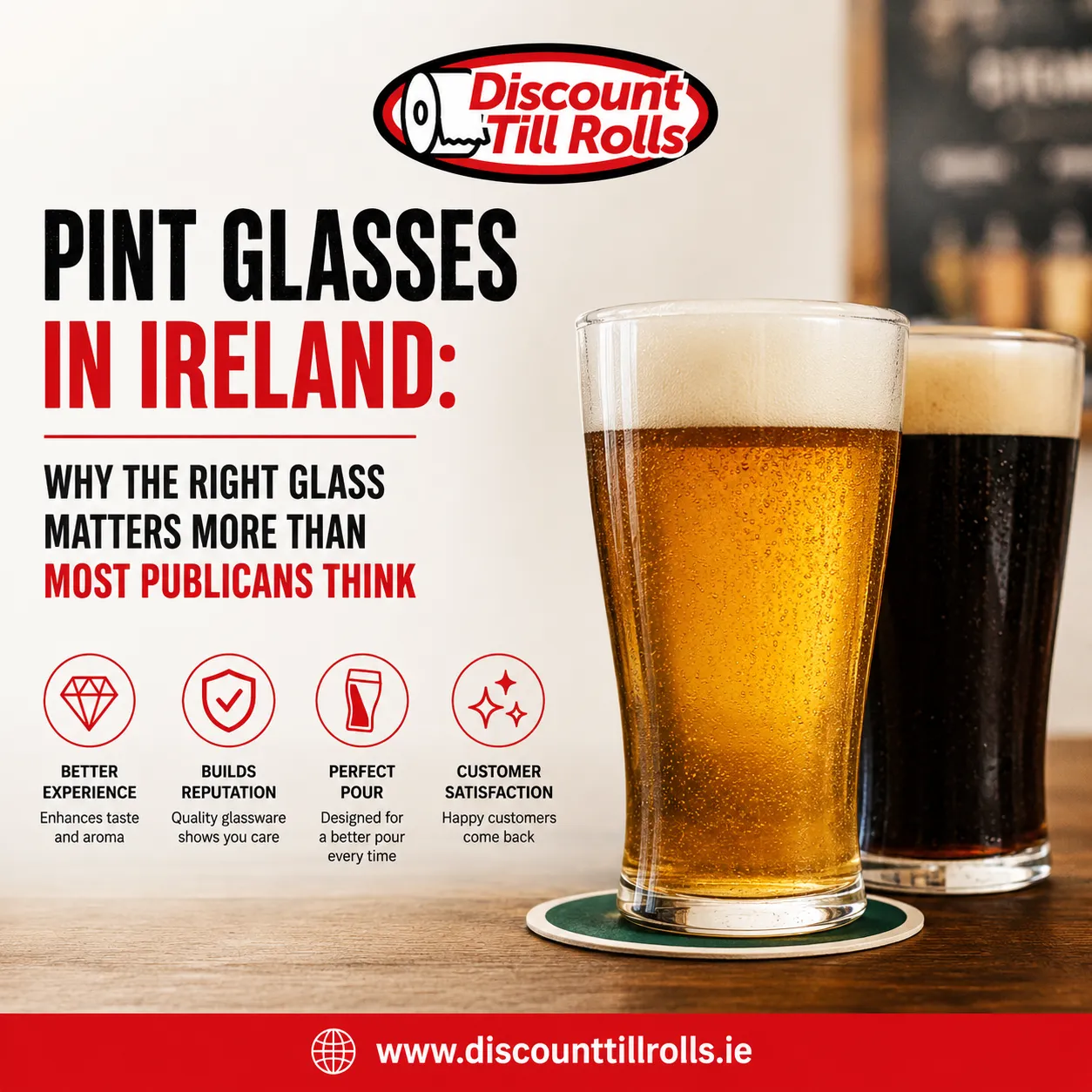 Pint Glasses in Ireland: Why the Right Glass Matters More Than Most Publicans Think