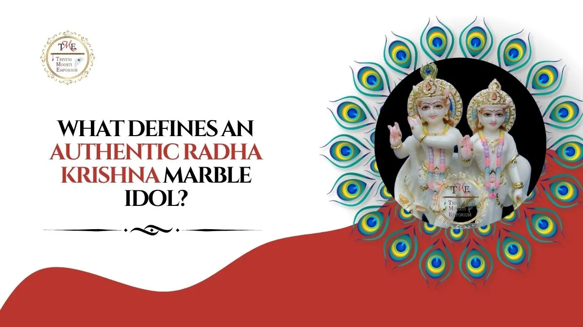 What Defines an Authentic Radha Krishna Marble Idol?