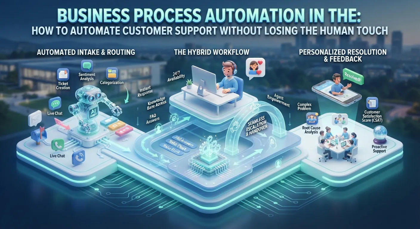 Business Process Automation in the USA: How to Automate Customer Support Without Losing the Human Touch