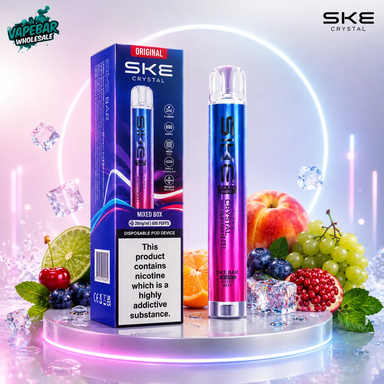 Is the SKE Bar 600 Prefilled Pod Kit TPD Compliant?