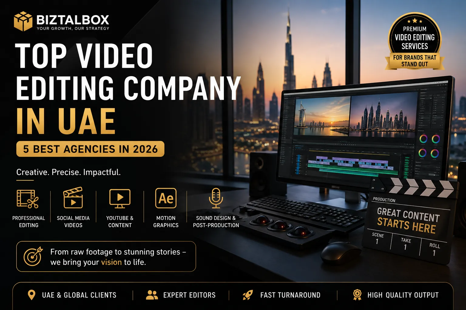Top Video Editing Company in UAE: 5 Agencies Worth Knowing in 2026