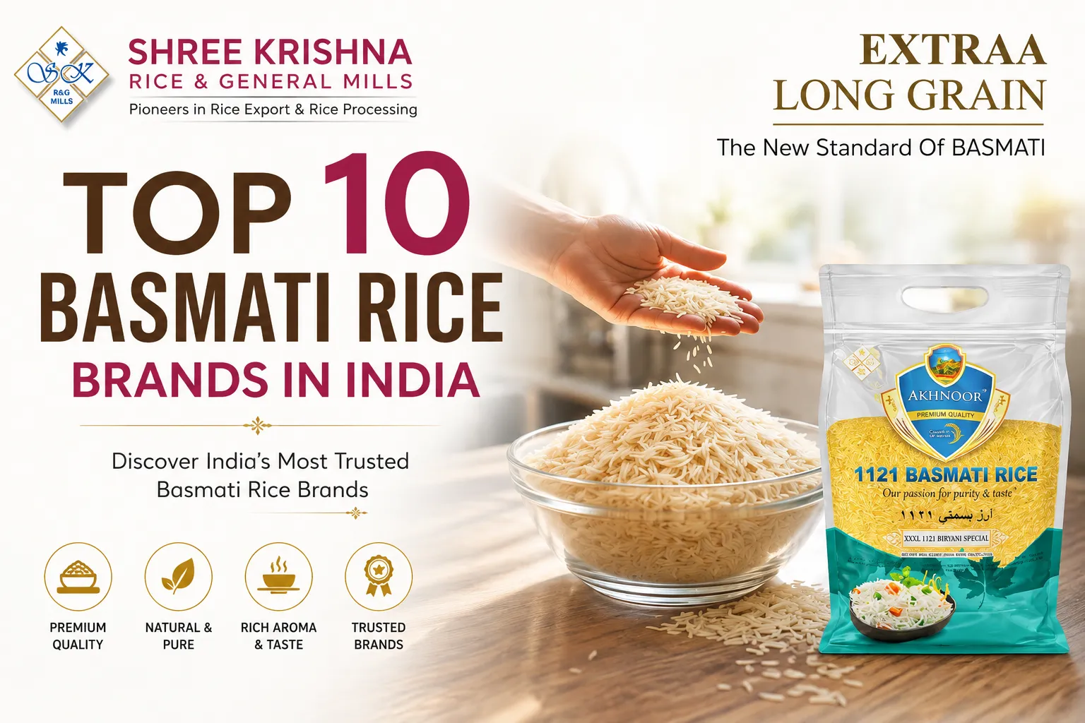 Top 10 Basmati Rice Brands in India: Quality, Types & Buying Guide