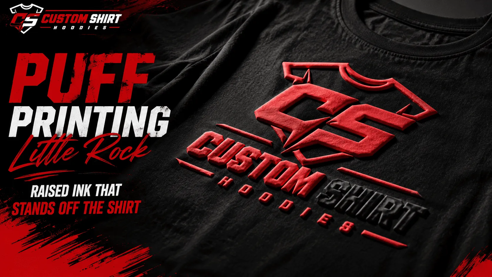 Puff Printing Little Rock, Raised Ink That Stands Off the Shirt