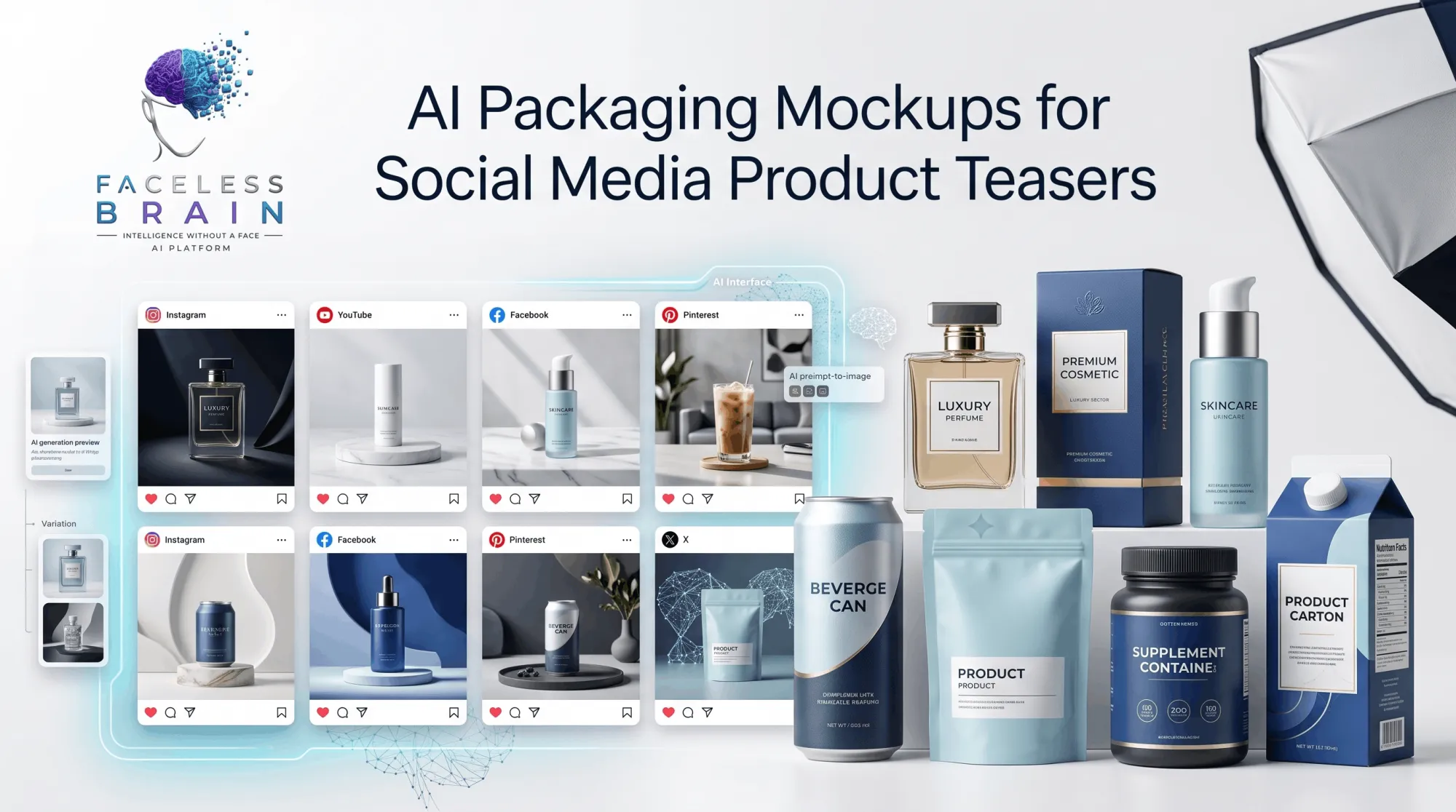 AI Packaging Mockups for Social Media Product Teasers