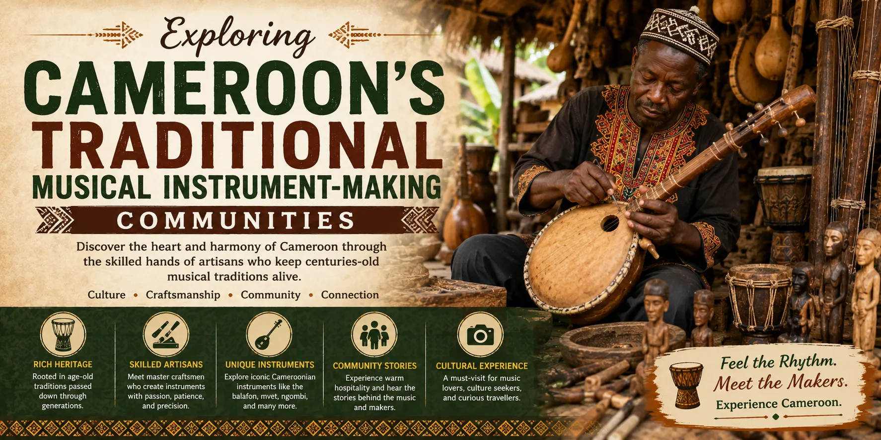 Exploring Cameroon's Traditional Musical Instrument-Making Communities