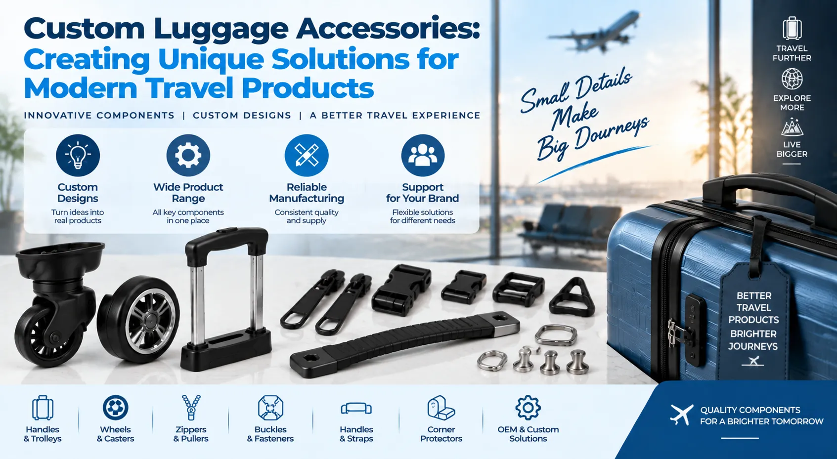 Custom Luggage Accessories: Creating Unique Solutions for Modern Travel Products