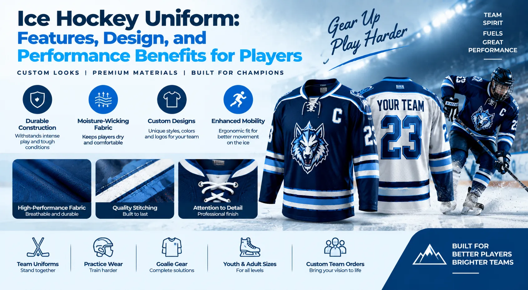 Ice Hockey Uniform: Features, Design, and Performance Benefits for Players