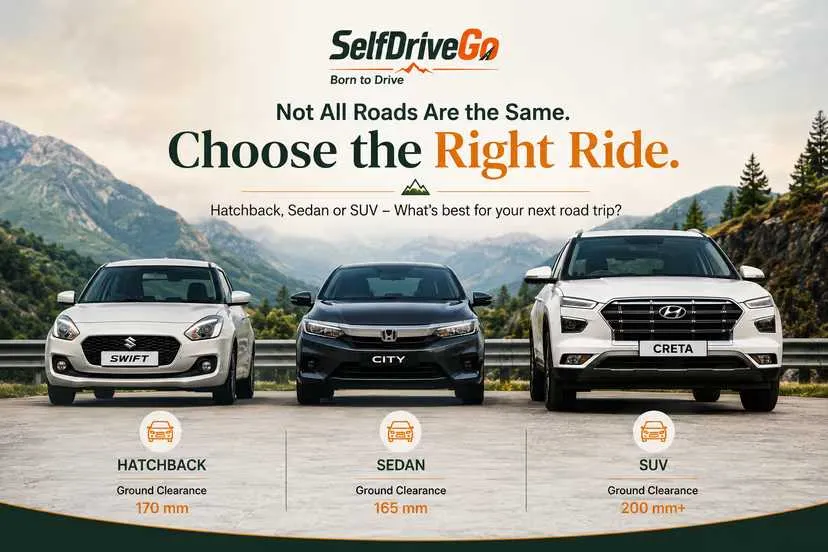 Hatchback vs Sedan vs SUV: Which Car Is Best for Your Next Trip?