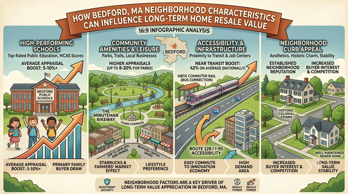 How Bedford MA Neighborhood Characteristics Can Influence Long-Term Home Resale Value?