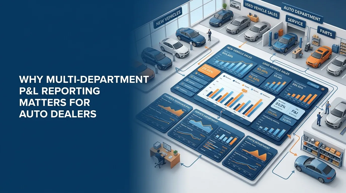 Why Multi-Department P&L Reporting Matters for Auto Dealers