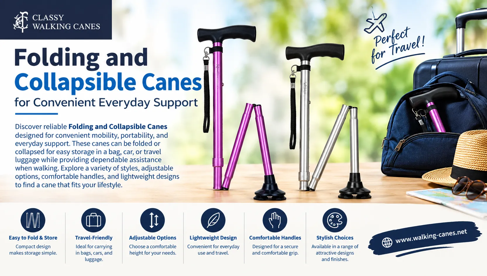 Are Folding and Collapsible Canes Good for Travel?