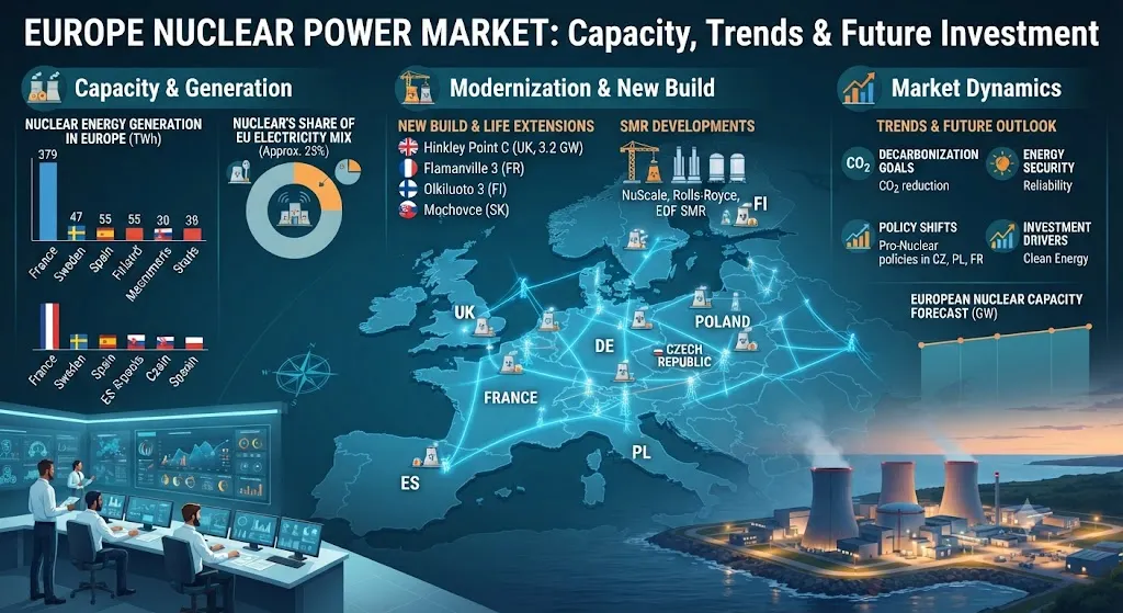 Europe Nuclear Power Market: Infrastructure, Supply Chains, and Strategic Growth