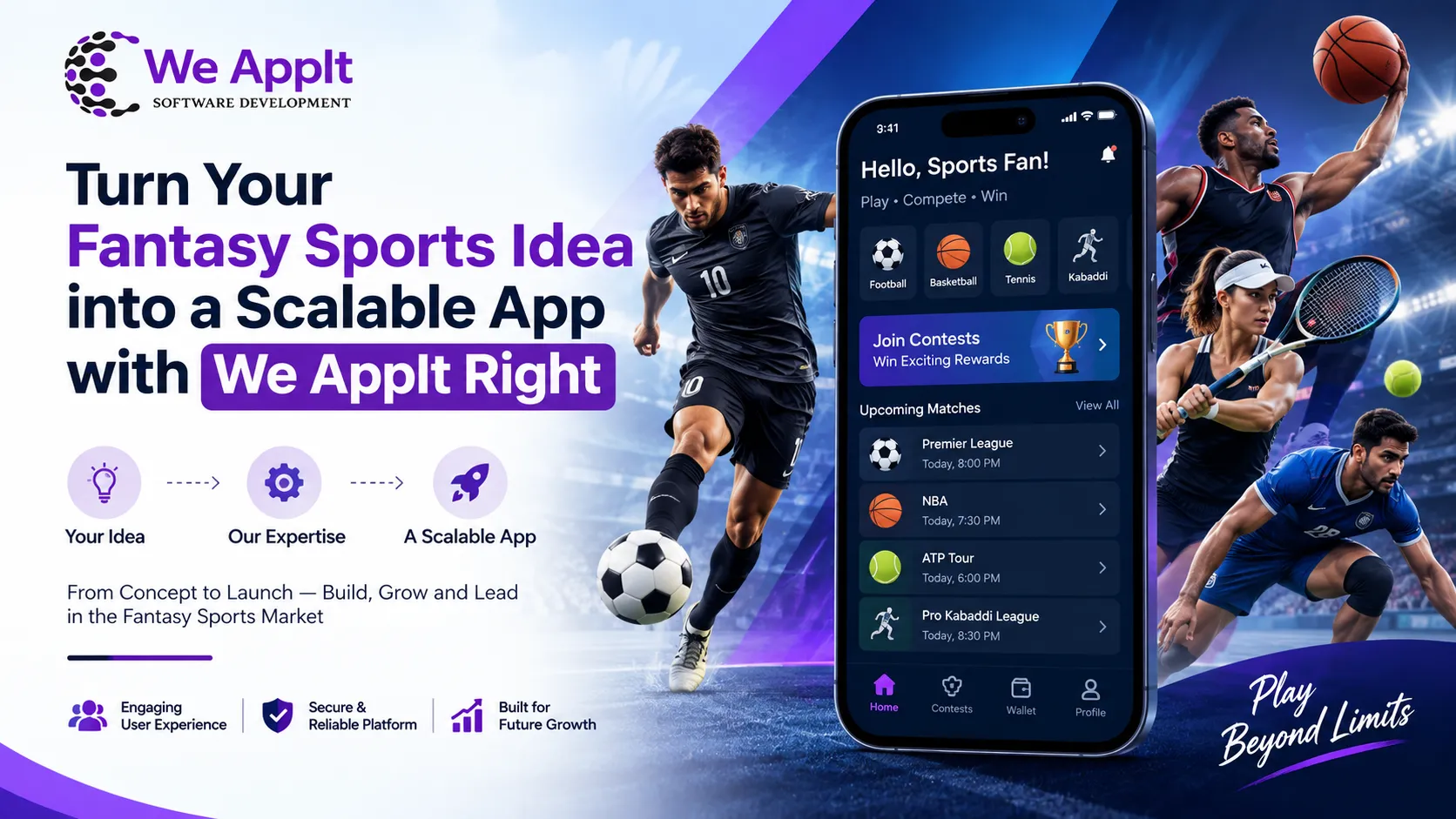 Turn Your Fantasy Sports Idea into a Scalable App with We AppIt Right