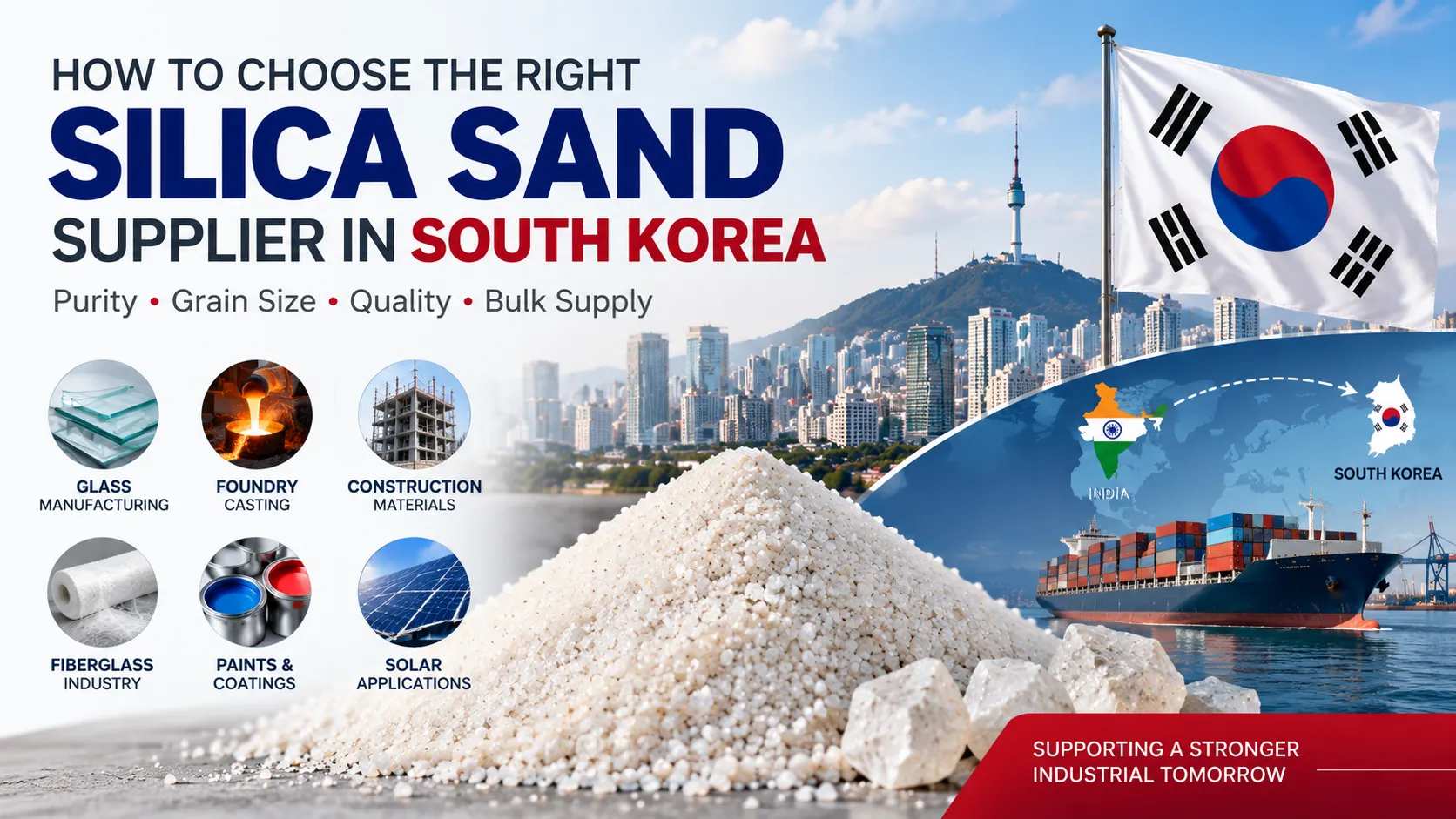 How to Choose the Right Silica Sand Supplier in South Korea for Industrial Applications