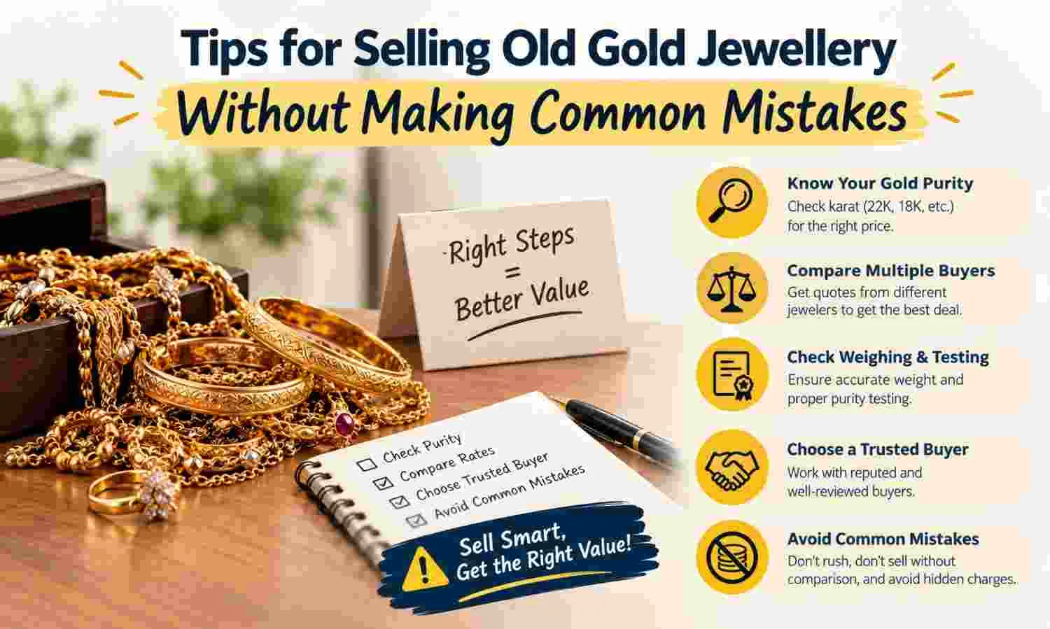Tips for Selling Old Gold Jewellery Without Making Common Mistakes