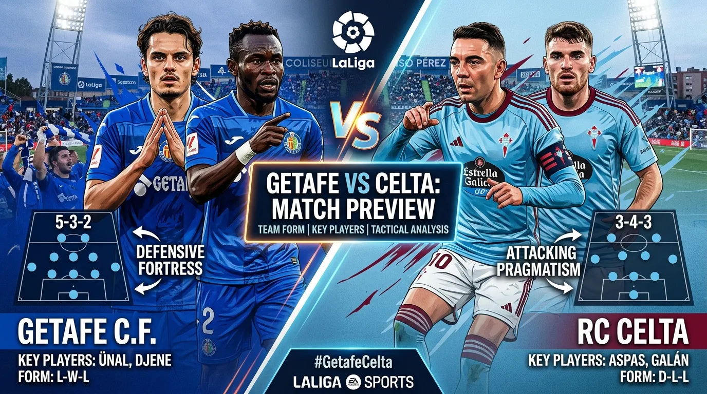 Getafe vs Celta: Match Preview, Team Form, Key Players and Tactical Analysis
