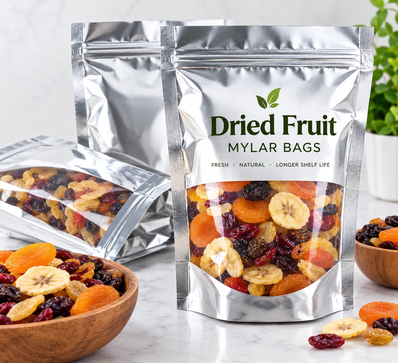 Dried Fruit Mylar Bags for Safe Food Storage