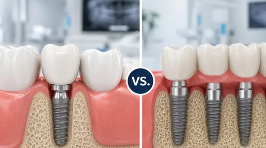 Single Tooth Implant vs. Multiple Dental Implants: Which Is Right for You?