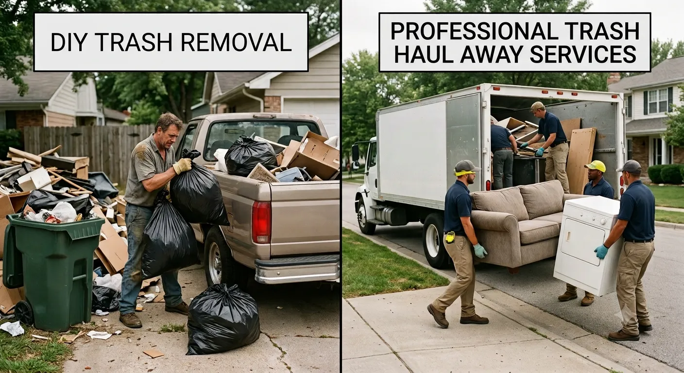DIY Trash Removal vs Professional Trash Haul Away Services | Get Rid of the Trash