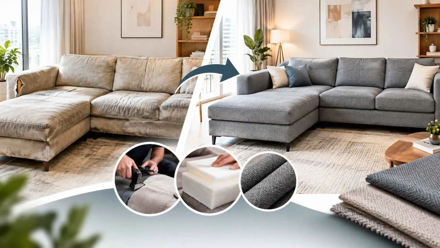 Case Study: Restoring a 10-Year-Old Sofa Through Reupholstery
