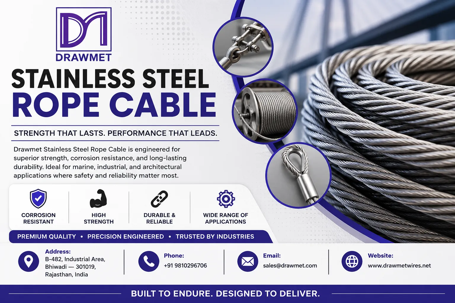 Stainless Steel Wire Rope Cable: A Complete Buying Guide from Drawmet Wires