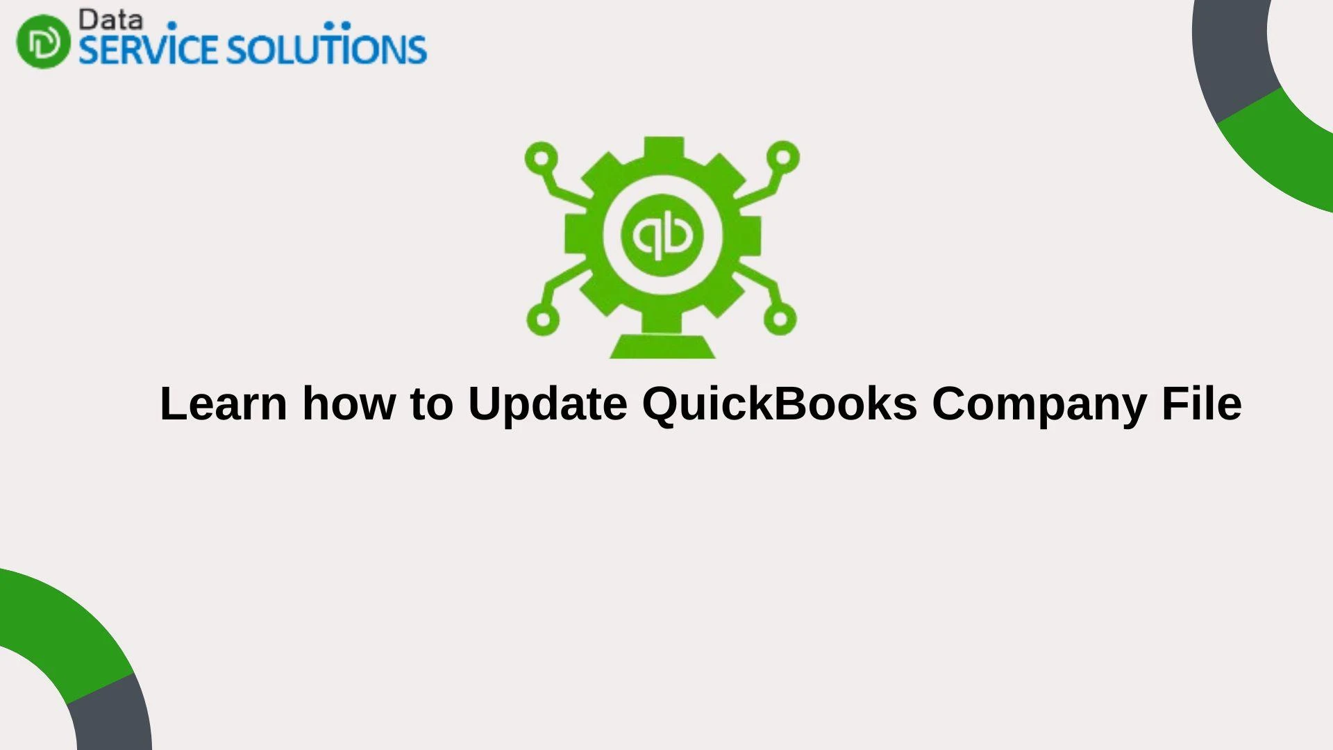 Learn how to Update QuickBooks Company File