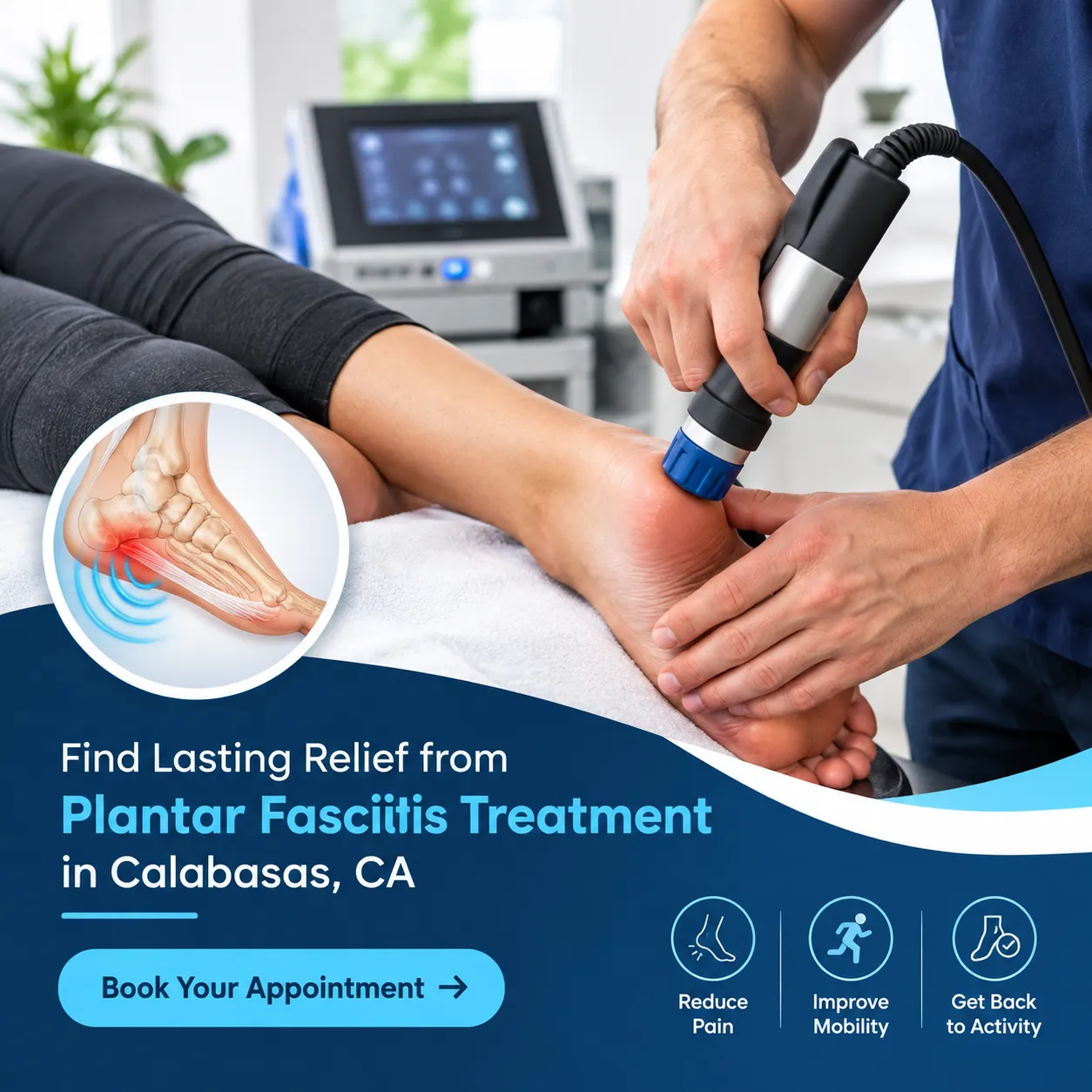 Shockwave Therapy for Plantar Fasciitis Treatment in Calabasas, CA