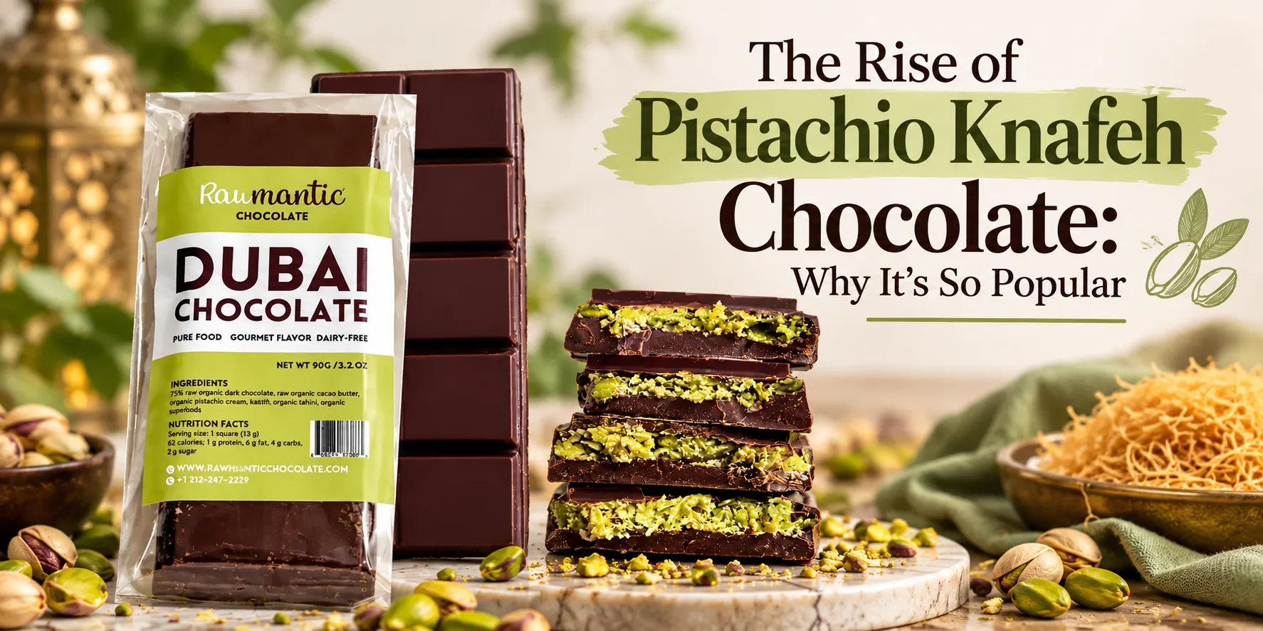 The Rise of Pistachio Knafeh Chocolate: Why It's So Popular