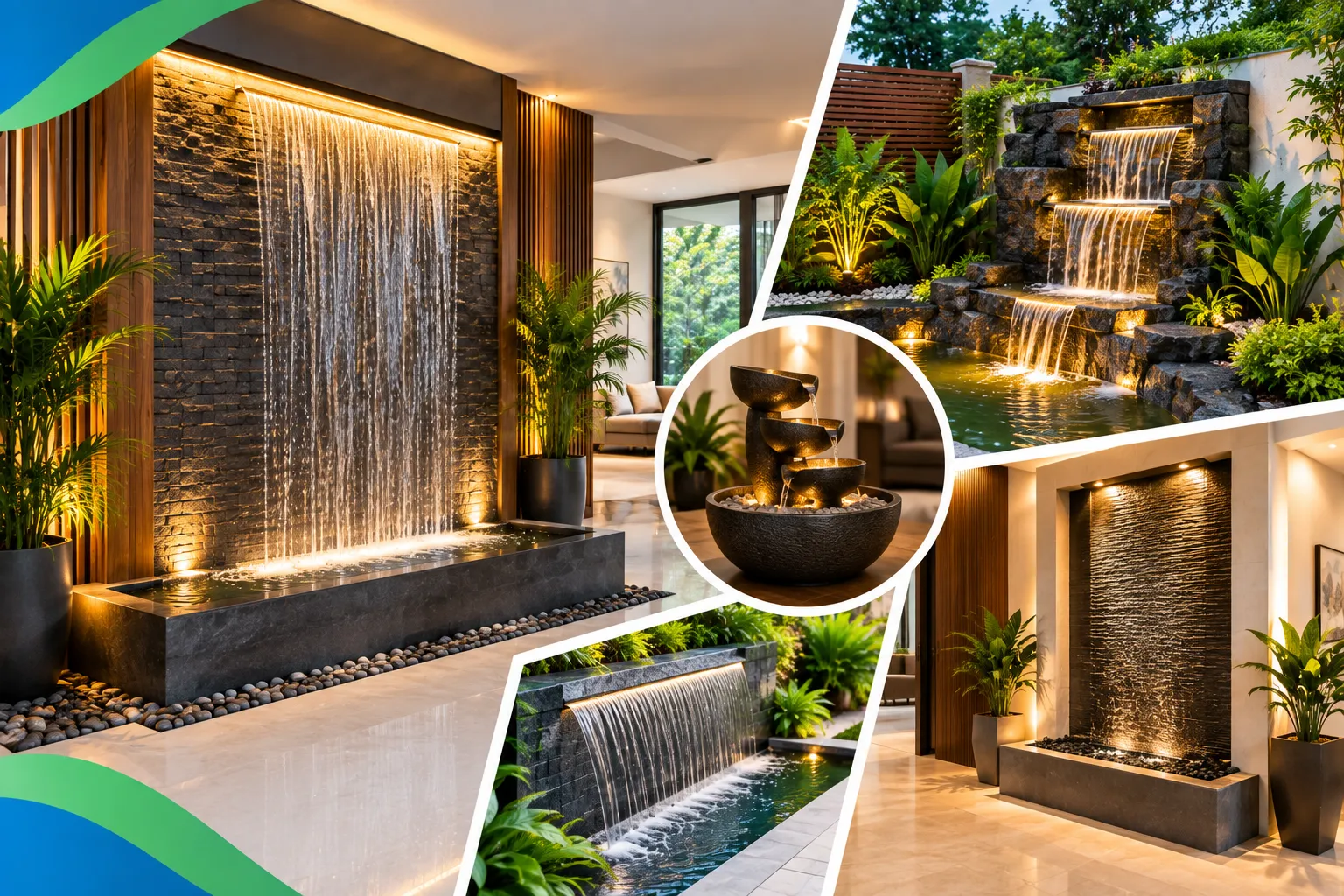 Waterfall Fountain Ideas for Stunning Indoor & Outdoor Spaces