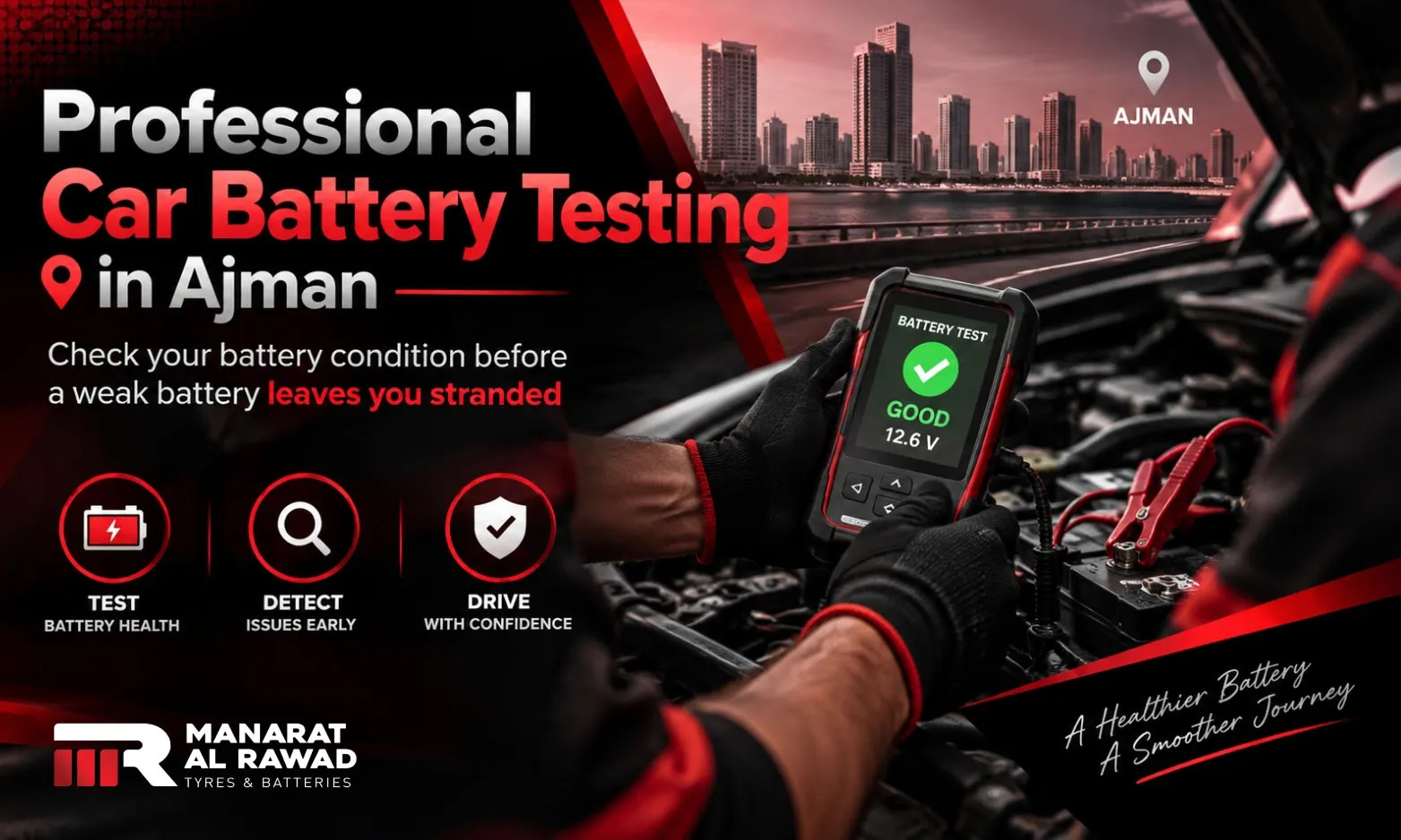 Ajman Professional Car Battery Testing: Test Your Battery Before It Dies