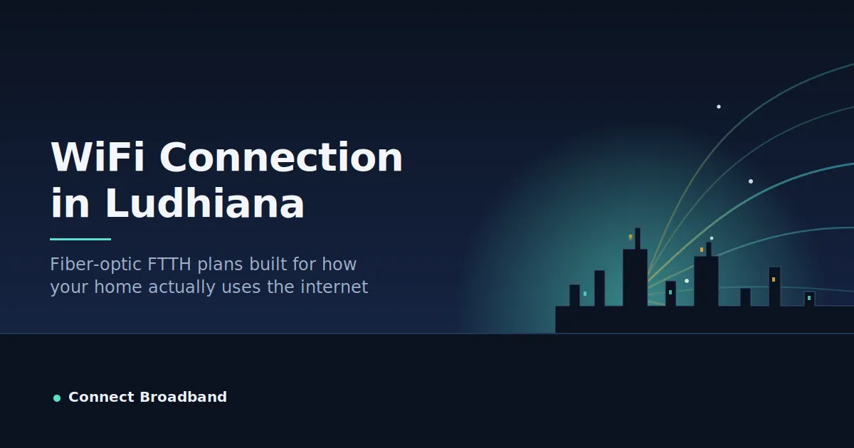 WiFi Connection in Ludhiana | Connect Broadband Fiber Plans
