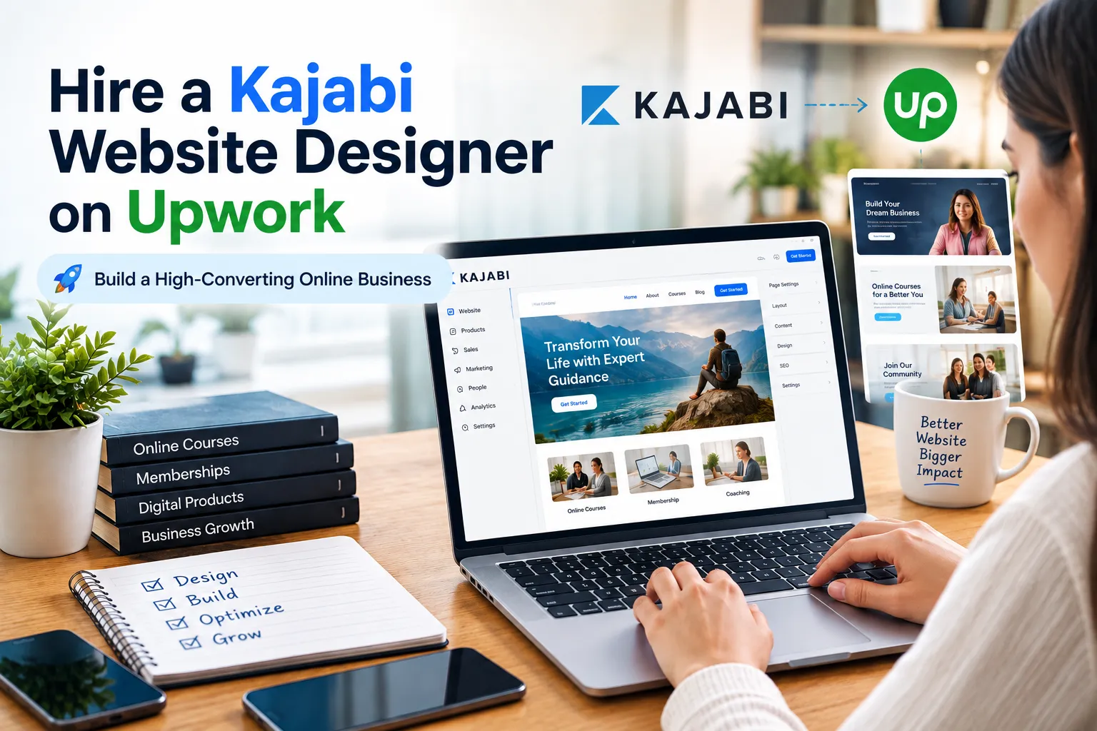 How Much Does It Cost to Hire a Kajabi Website Designer on Upwork in 2026?