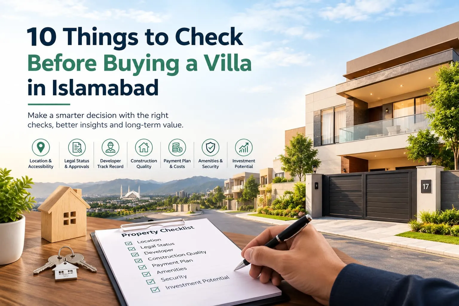 10 Things to Check Before Buying a Villa in Islamabad