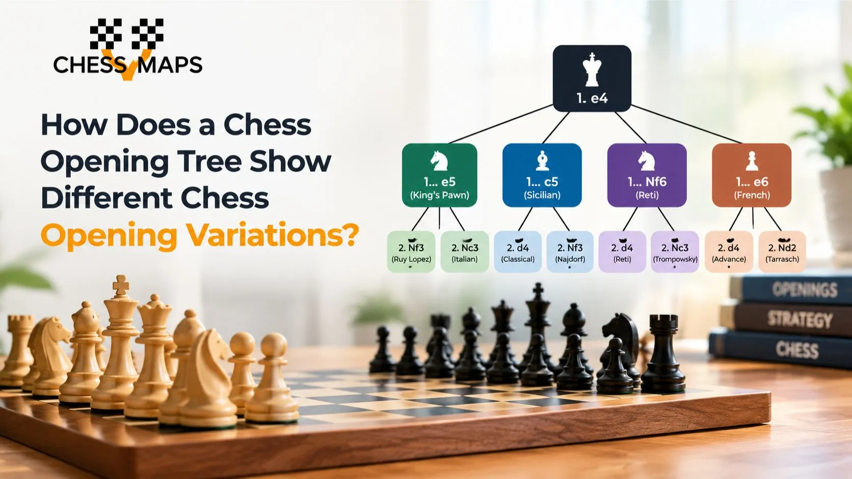 How Does a Chess Opening Tree Show Different Chess Opening Variations?