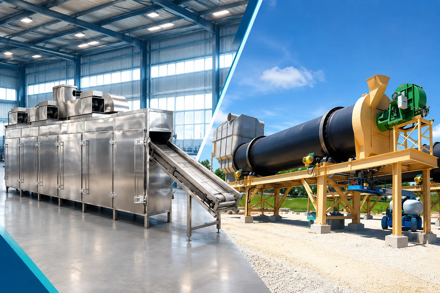 Rotary Dryer or Belt Dryer for Biomass: What Changes When the Feedstock Changes?