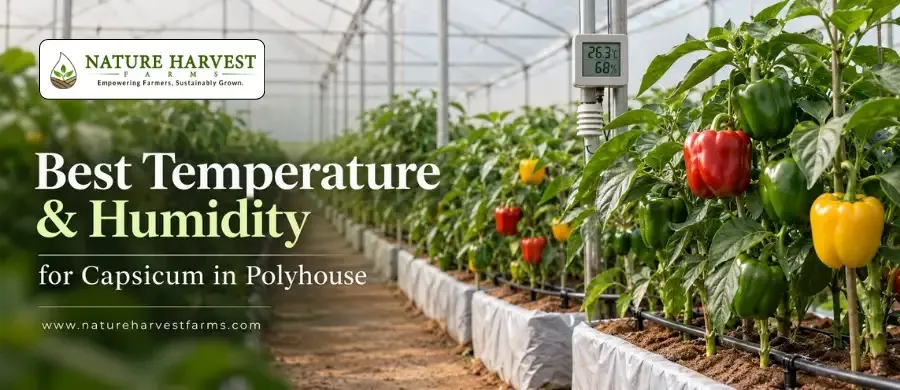 Capsicum Polyhouse Farming in Gujarat: Climate Management Guide for Better Crop Quality