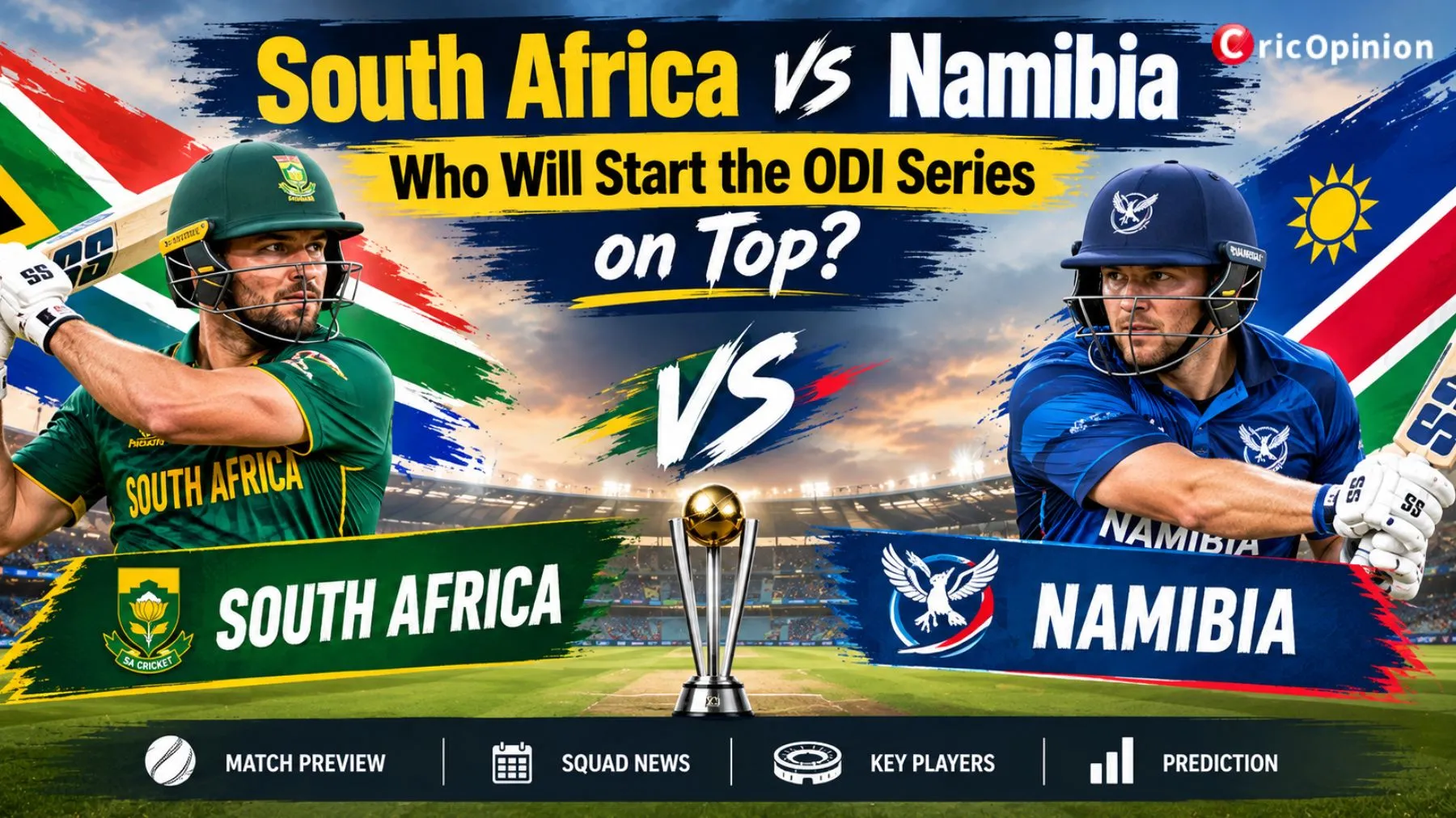 South Africa vs Namibia: Who Will Start the ODI Series on Top?