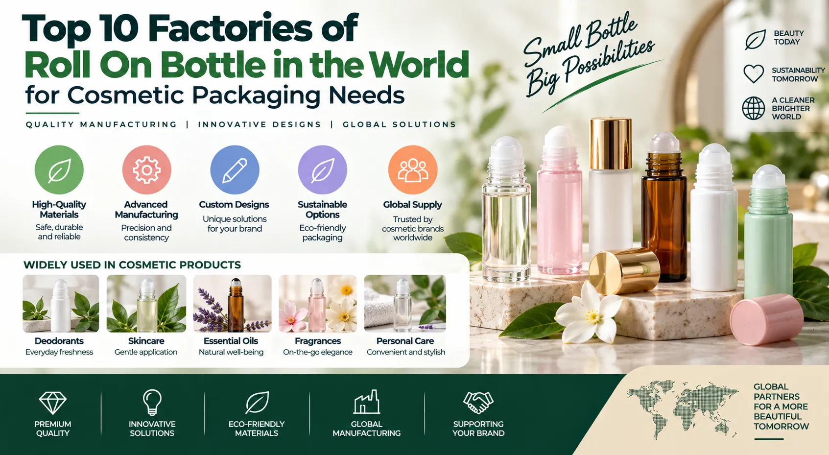 Top 10 Factories of Roll On Bottle in the World for Cosmetic Packaging Needs