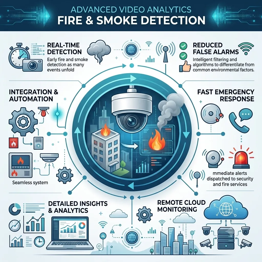 Advanced Video Analytics for Fire & Smoke Detection in UAE
