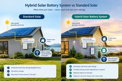 Hybrid Solar Battery System vs Standard Solar